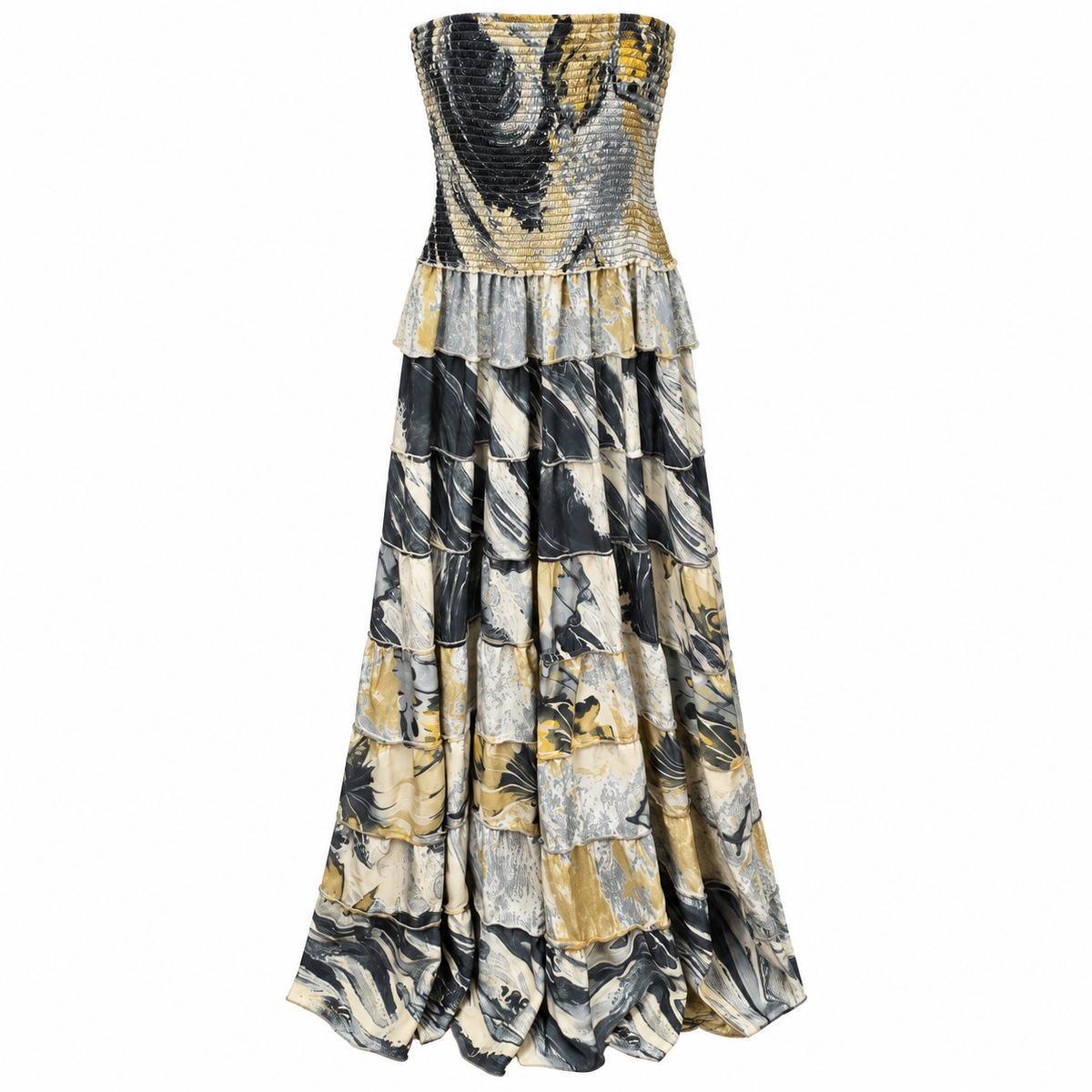 Vestido Maxi Marmoleado