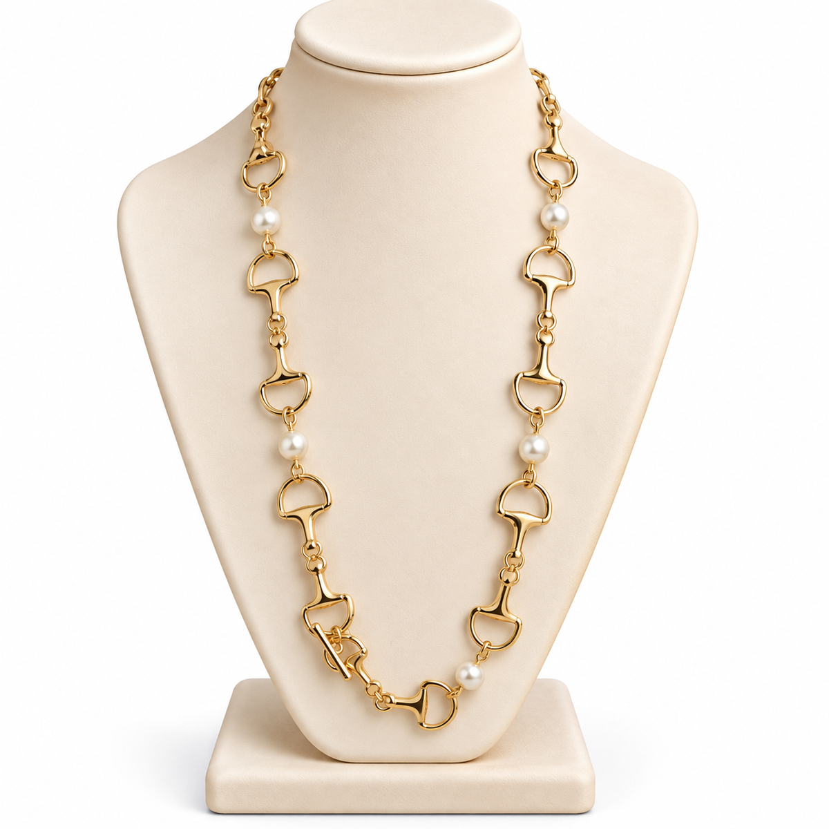 Collar Dorado Gigi perlas