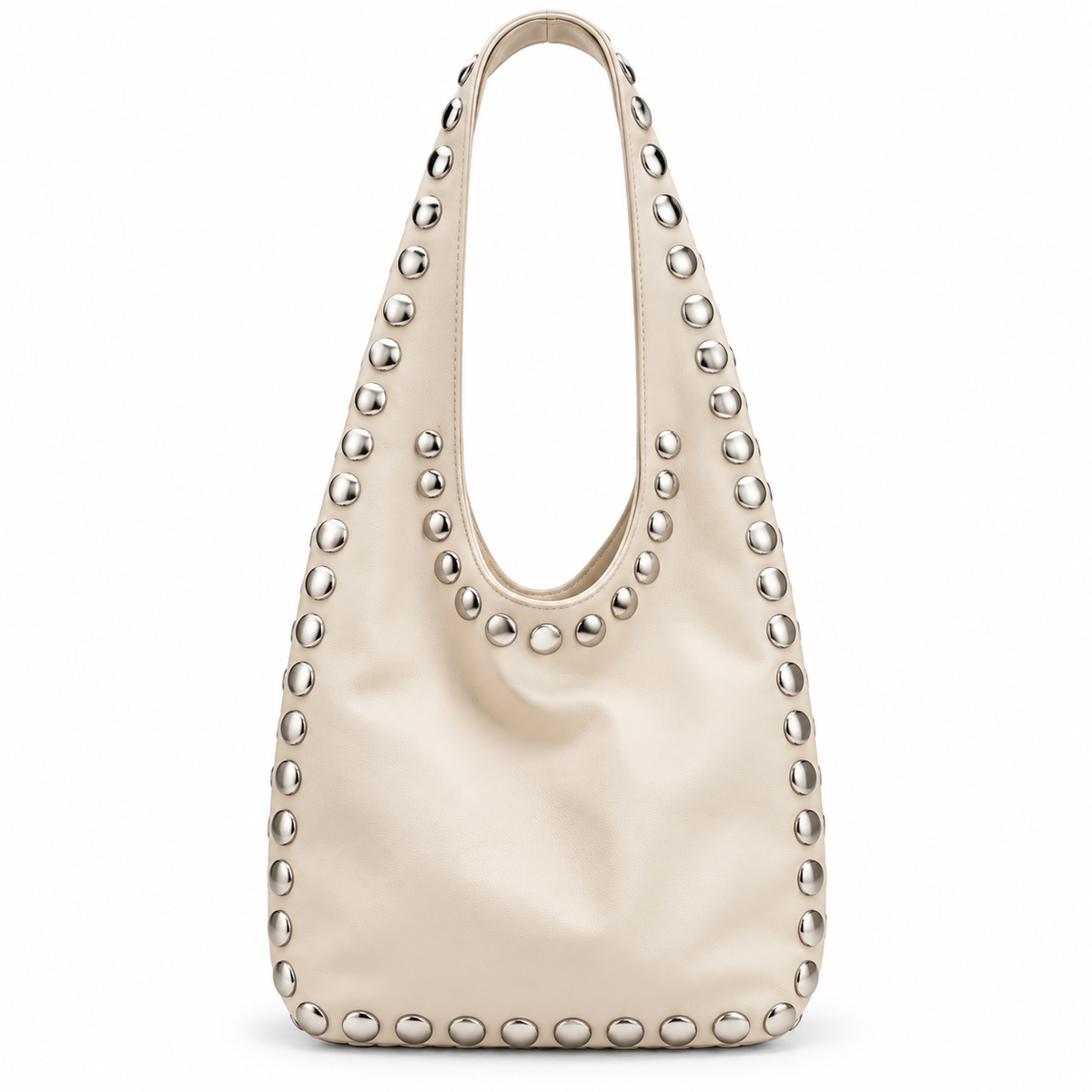 Bolso Studs Crema
