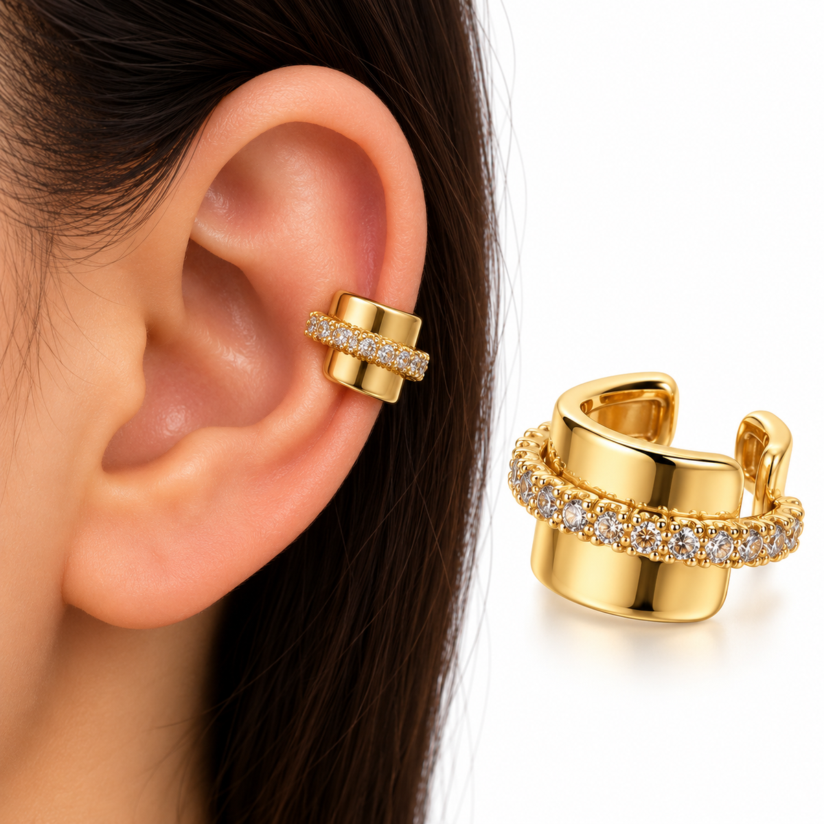 Ear Cuff Dorado Elegance