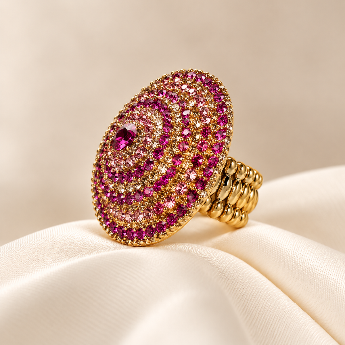 Anillo Lumière Rosa