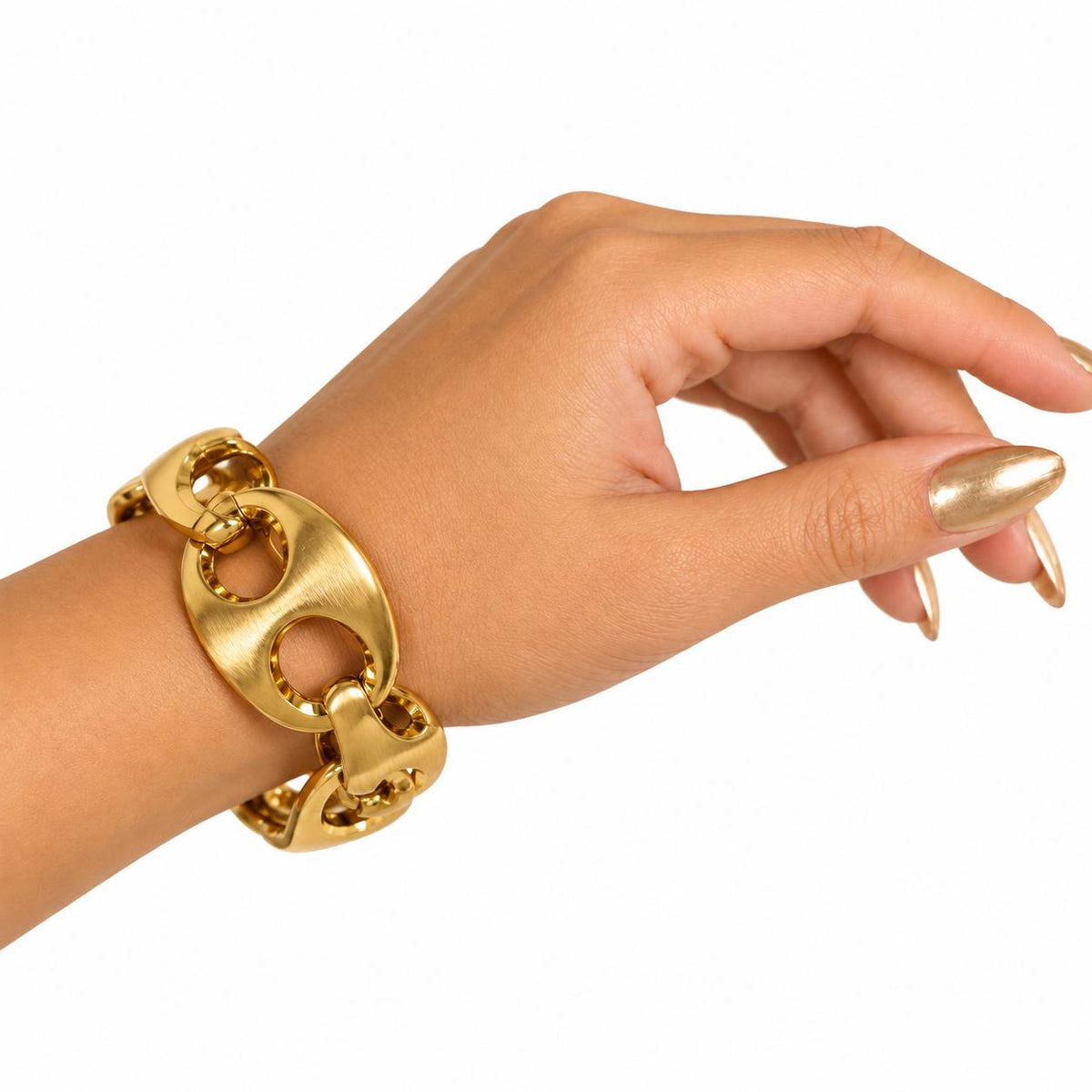 Pulsera Metalica GG Oro Mate