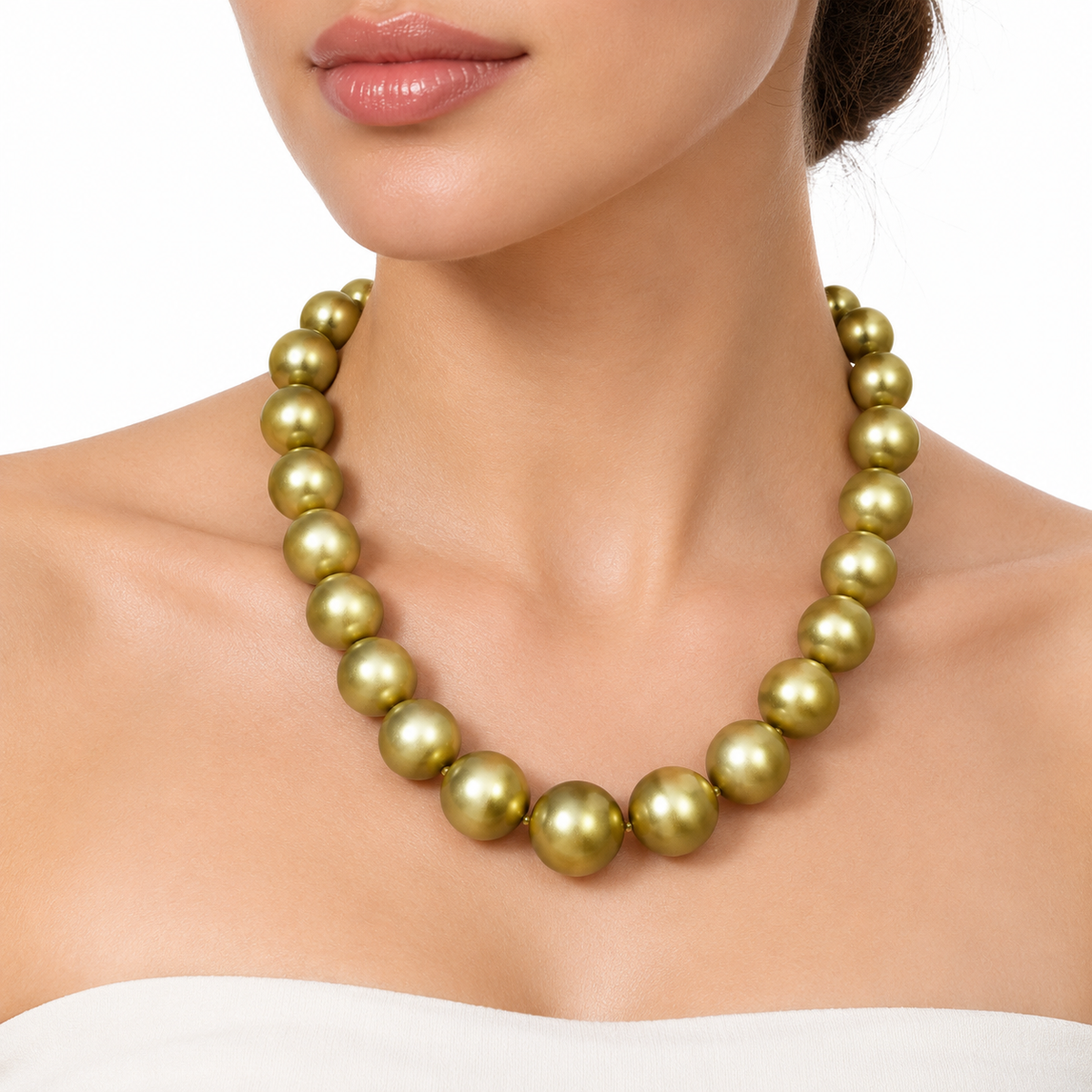 Collar Perlas Satinadas