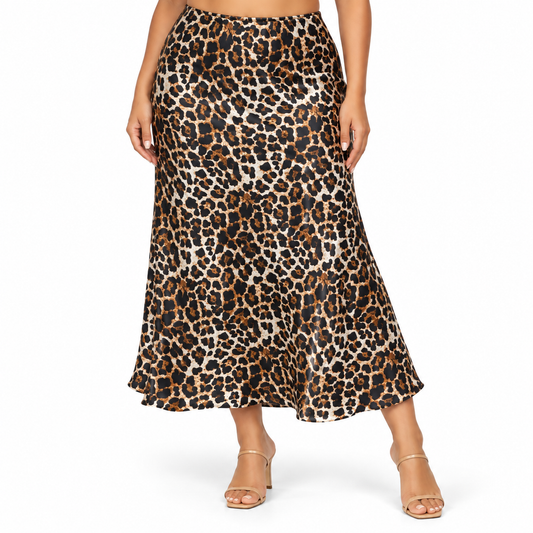 Falda Midi Animal Print