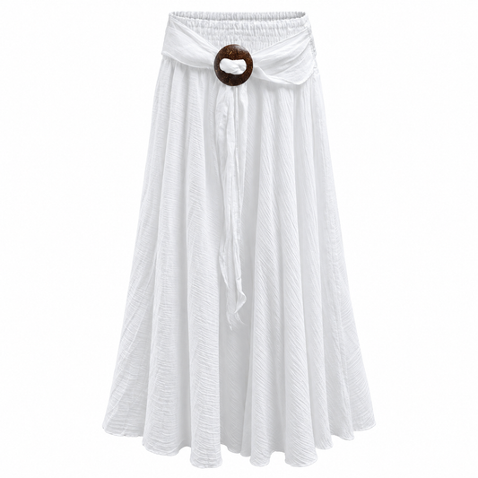 Falda Maxi Blanca Boho