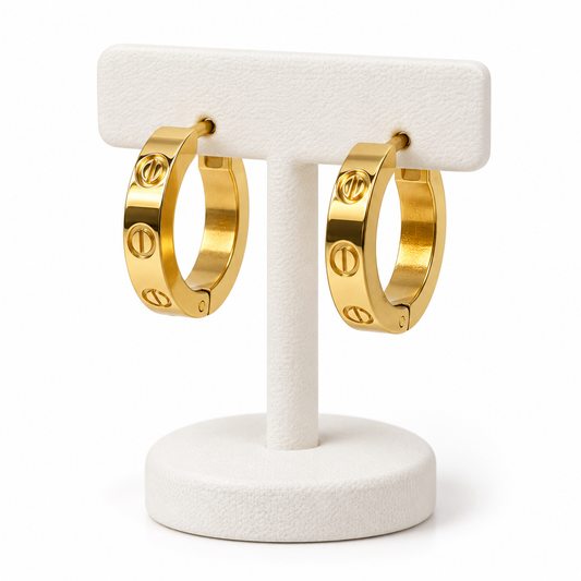 Aretes de Aro Dorados