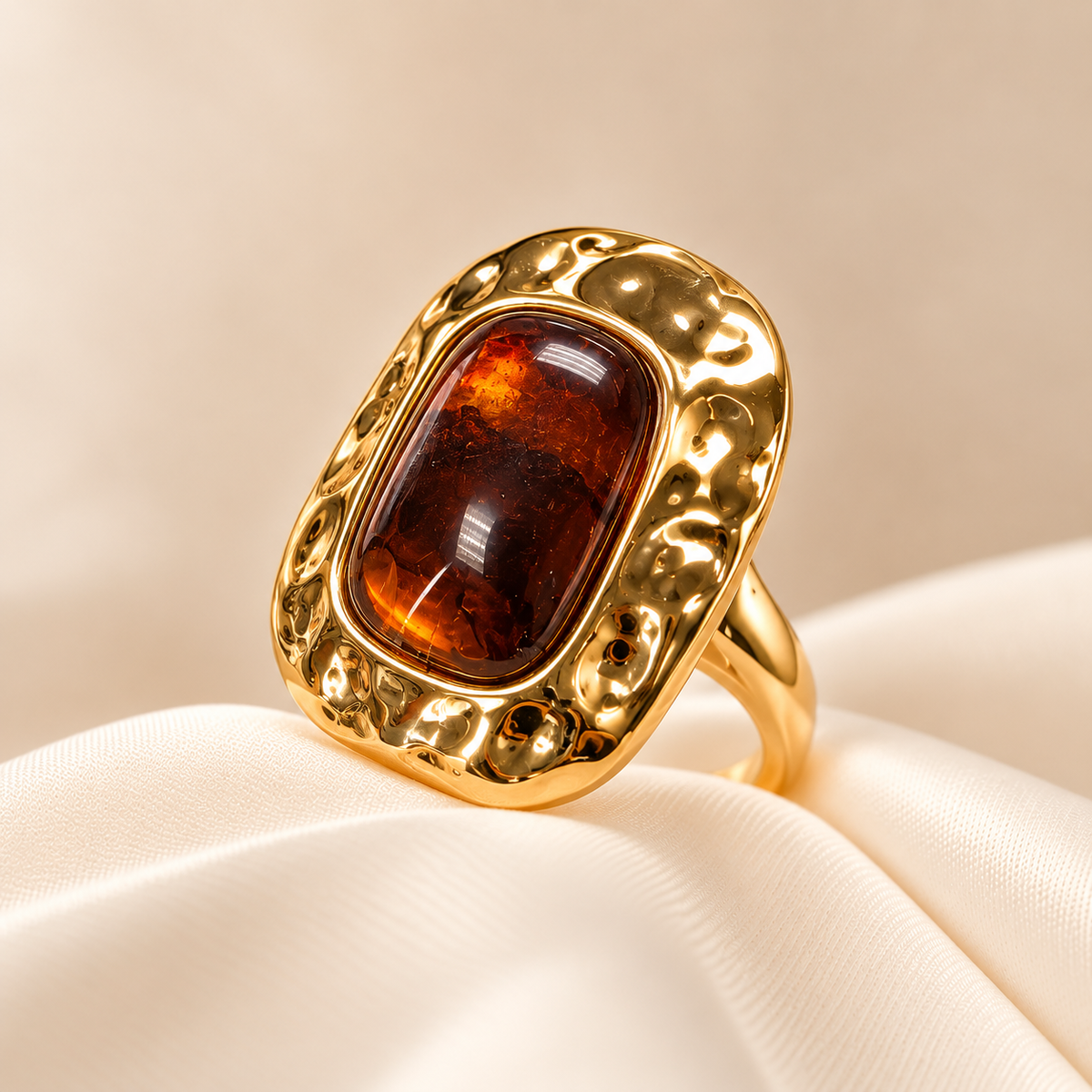 Anillo Piedra Cuadrado Carey