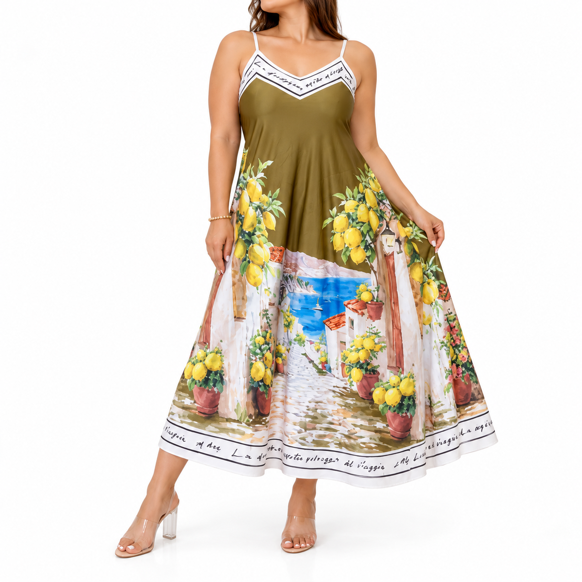 Vestido Maxi Limones