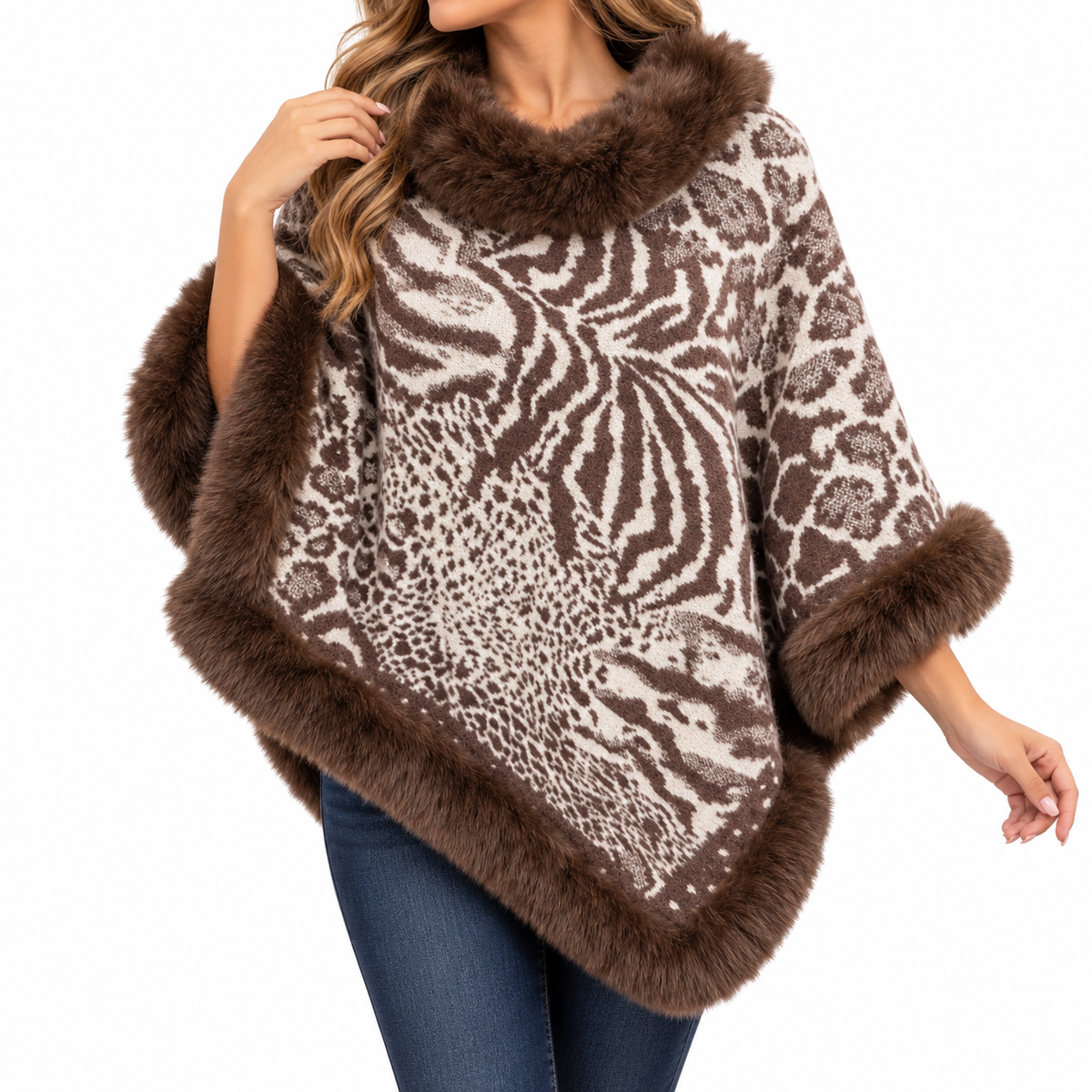 Poncho Animal Chic