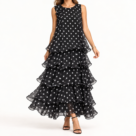 Vestido de Volantes Polka Dot