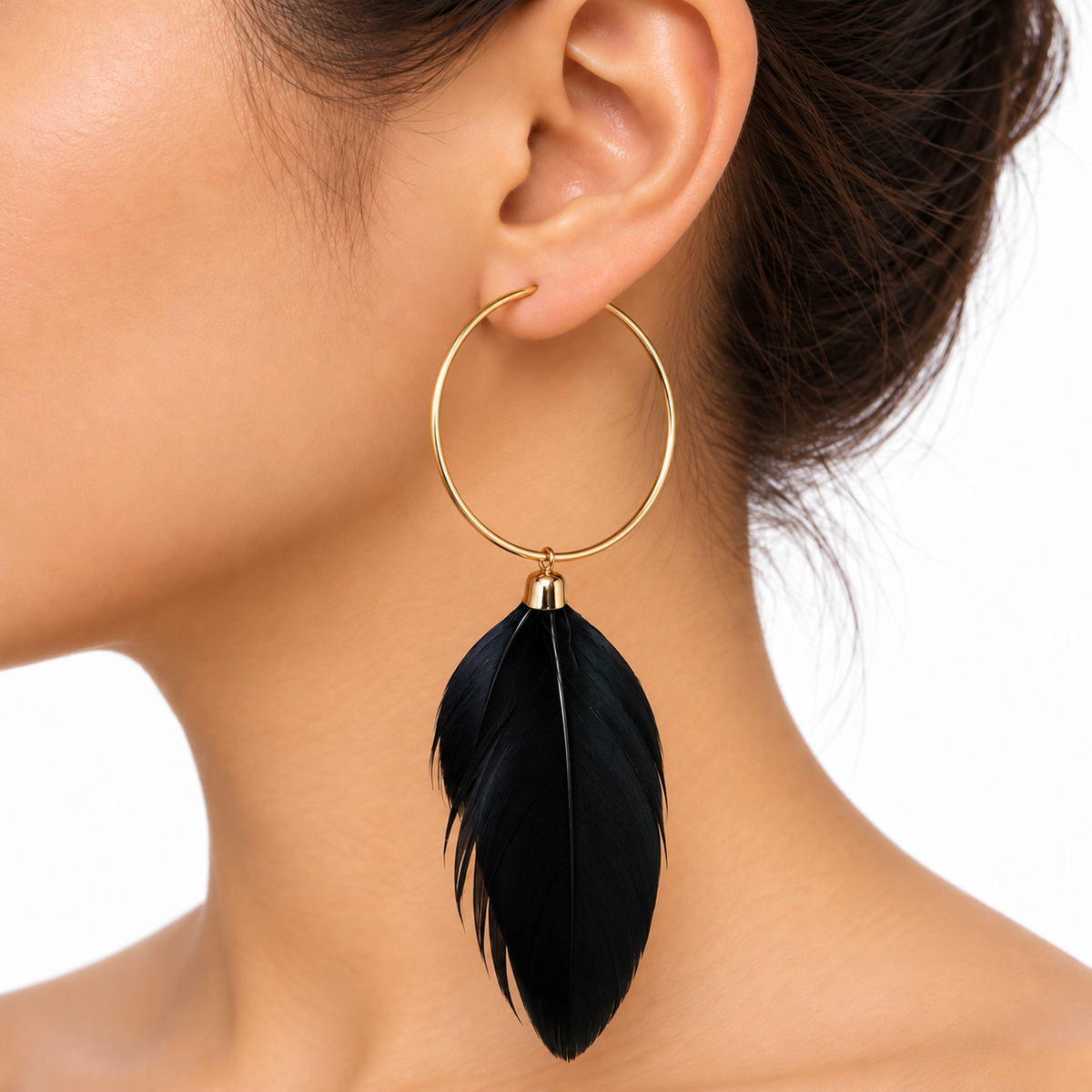 Aretes Pluma