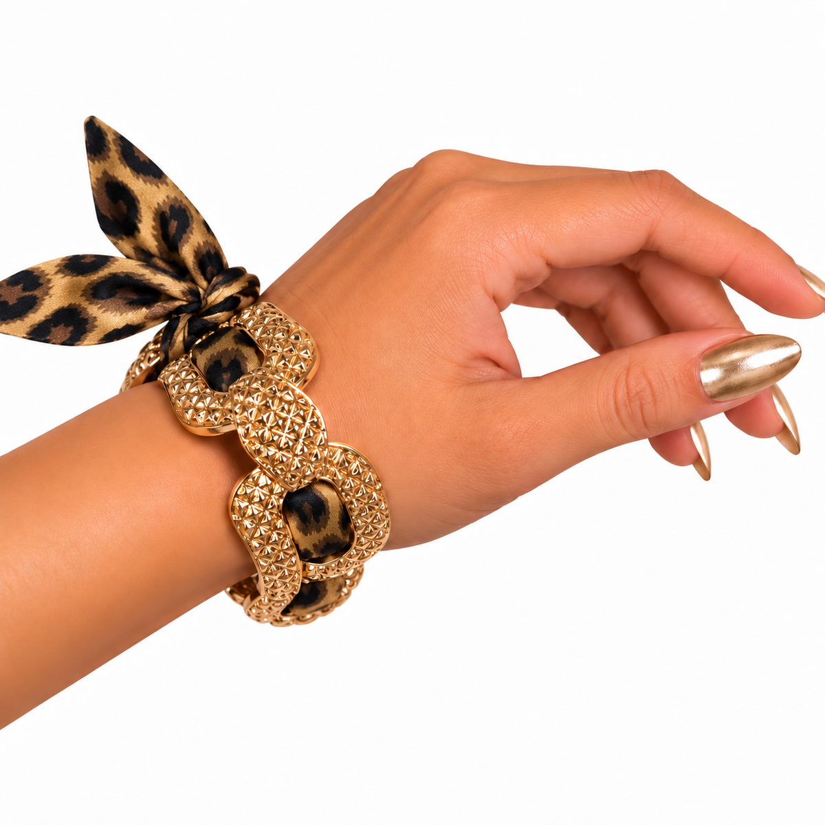 Pulsera Éclat Ajustable Leopardo
