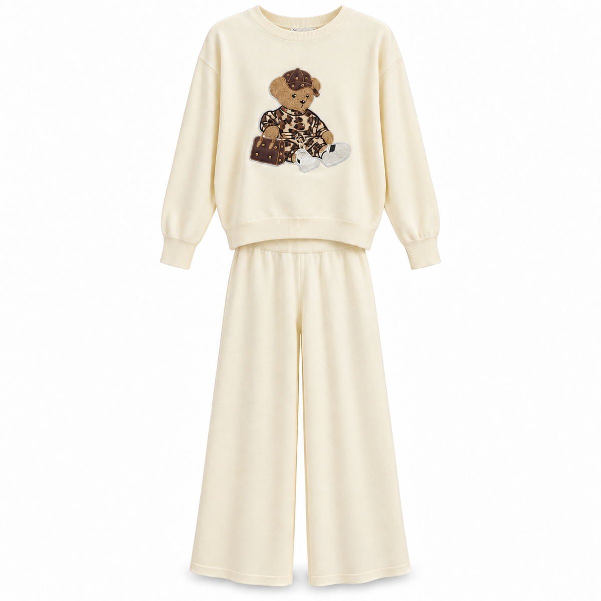 Conjunto Polo Bear – Crema