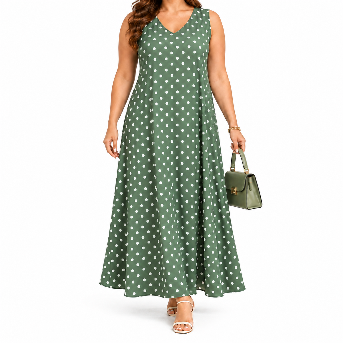 Vestido Verde de Lunares