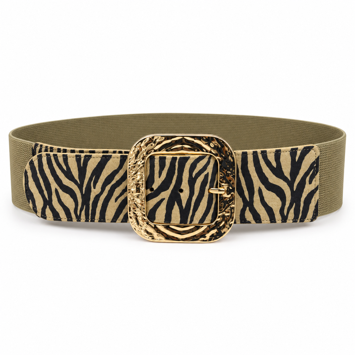 Cinturón Zebra Beige