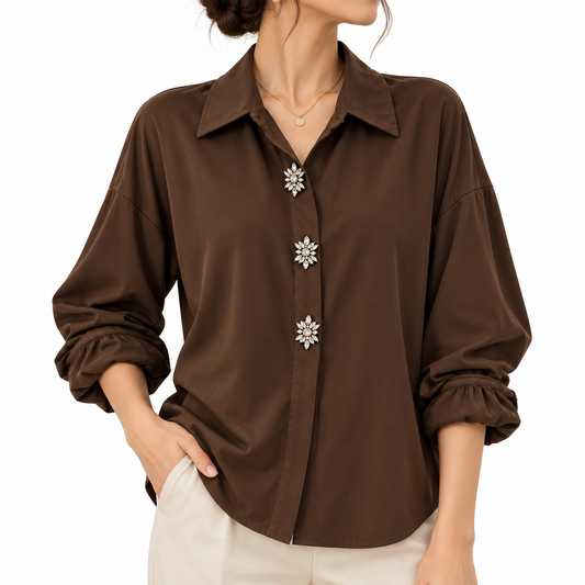 Camisa Italiana Joyas Florales
