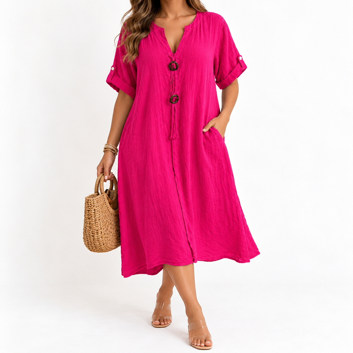 Vestido Lino Relaxed