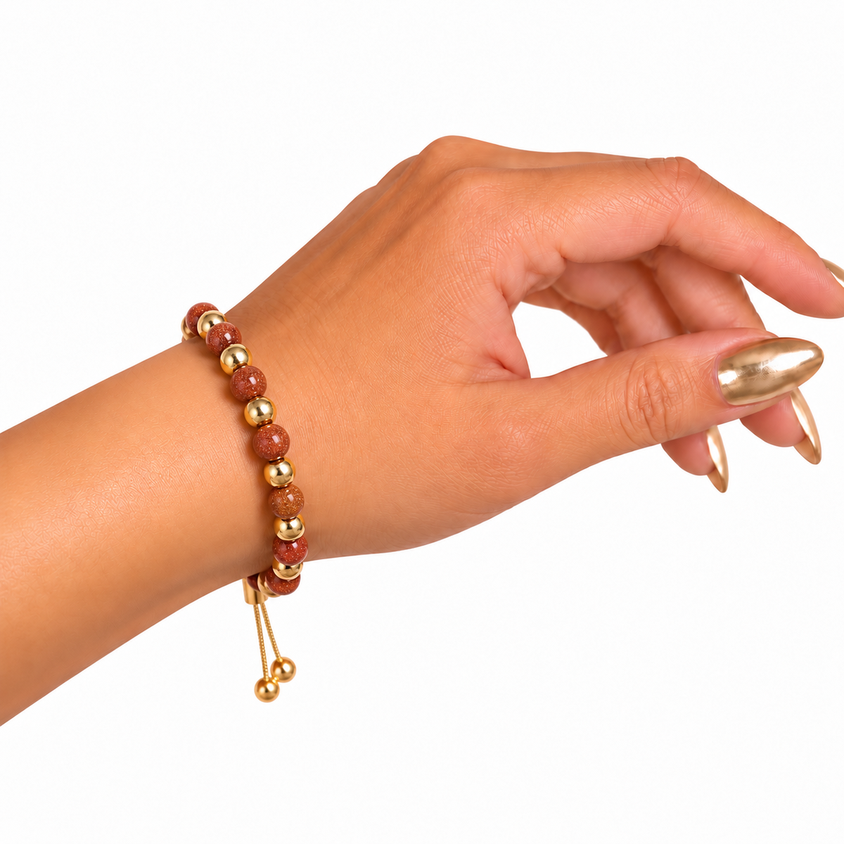 Pulsera Alma Oro Brasilero Delgada Canela
