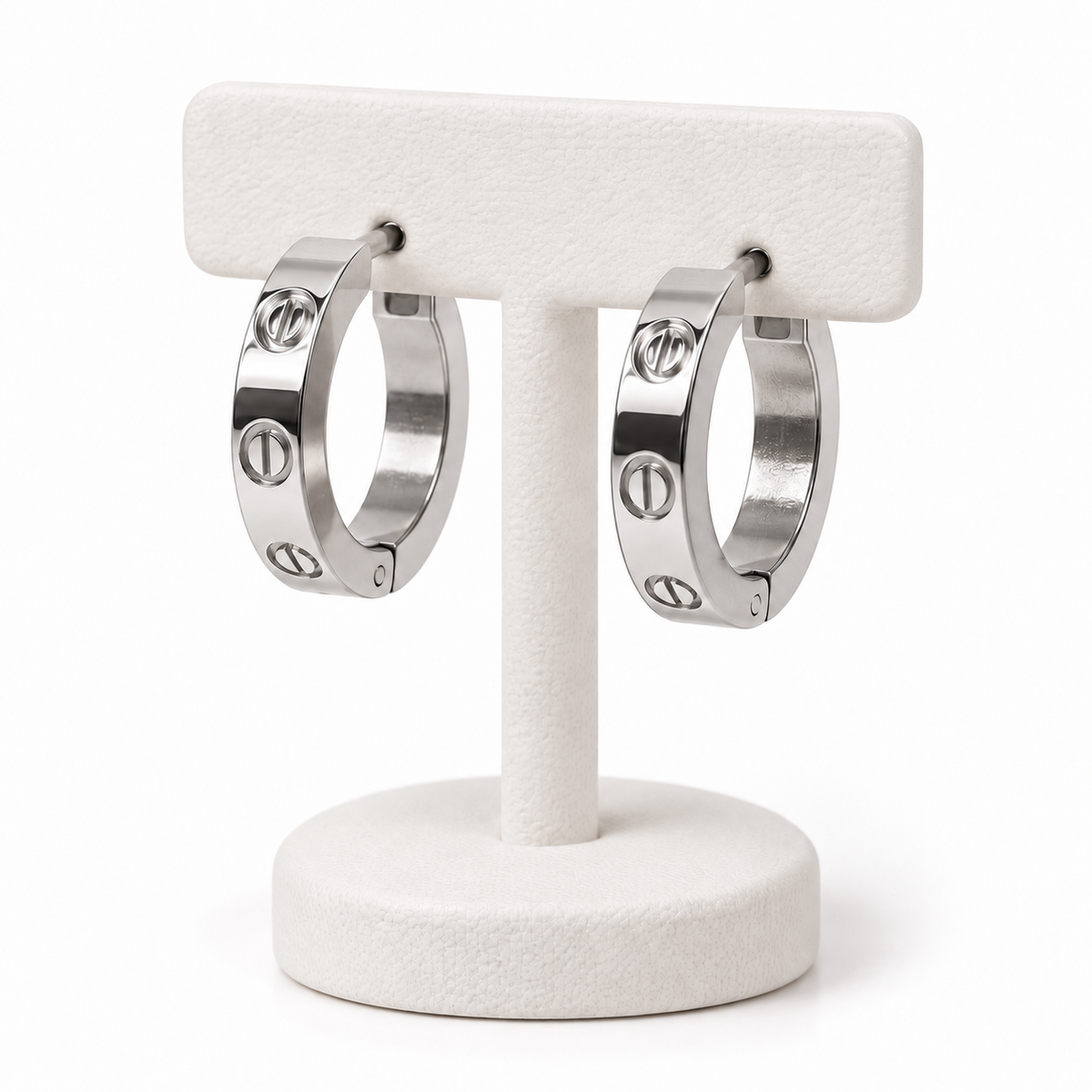 Aretes de Aro Plateado