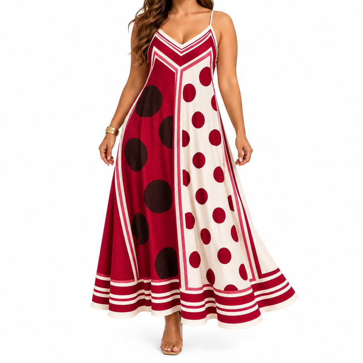 Vestido Maxi Italiano Rojo