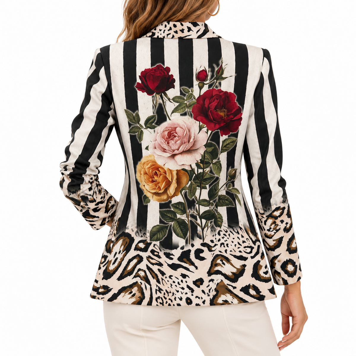 Blazer Italiano Rayas