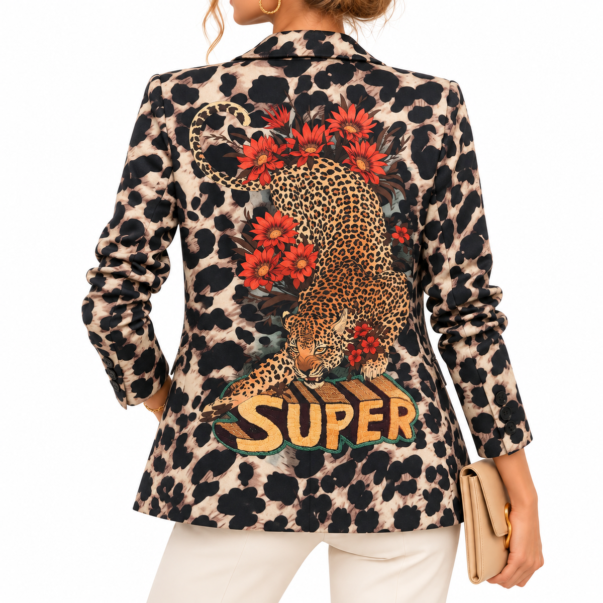 Blazer Italiano Leopardo