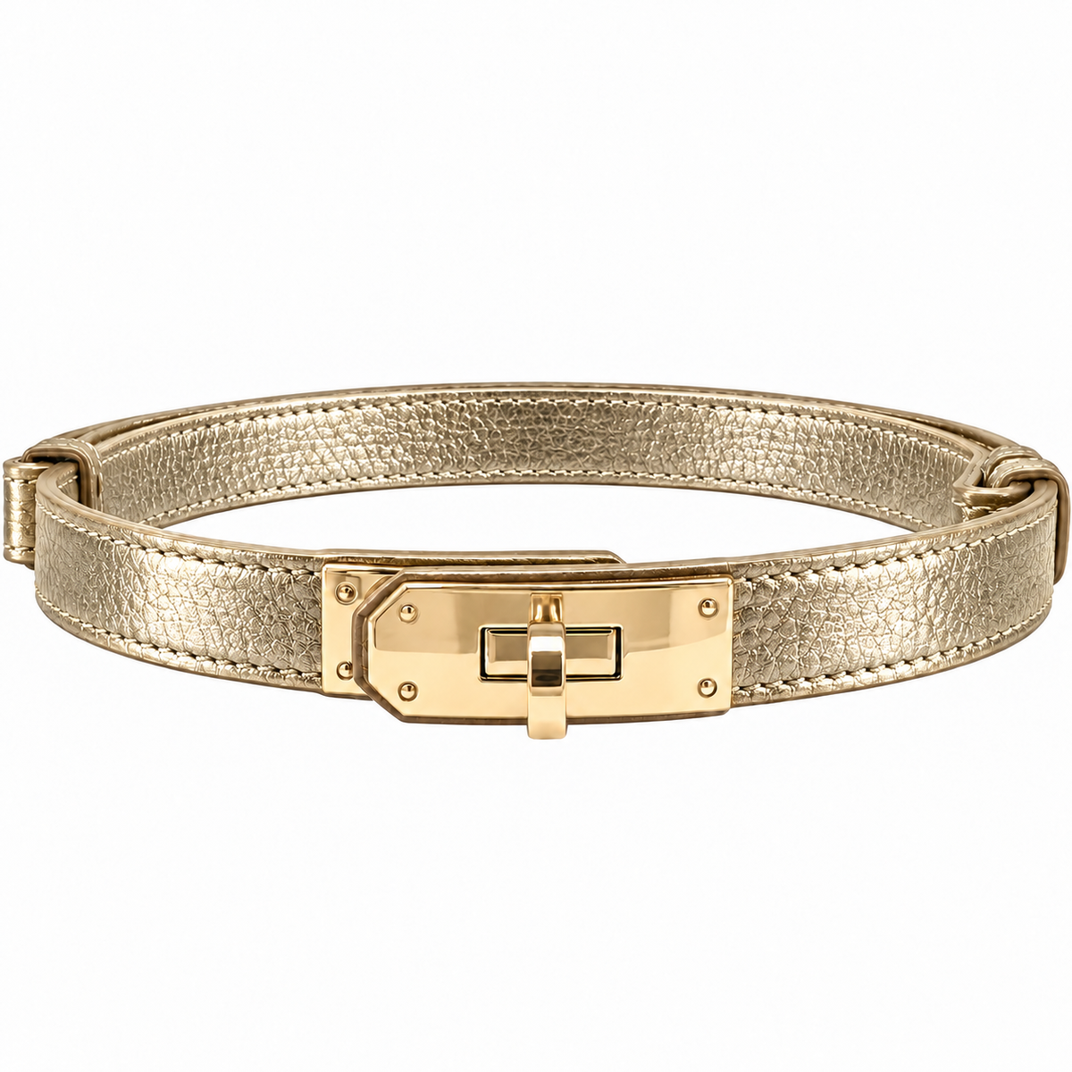 Cinturón Delgado Luxe  – Inspiración Hermès