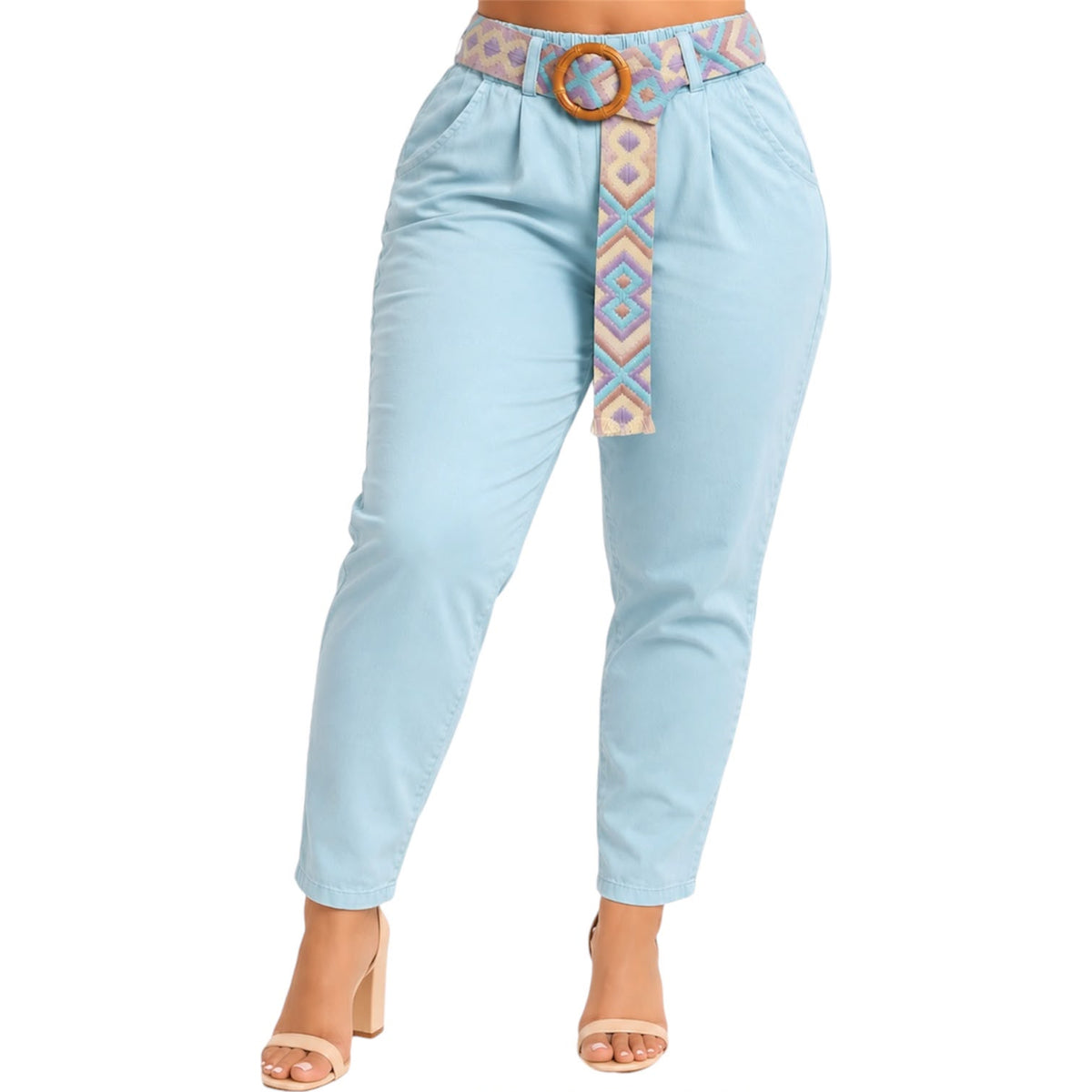 Pantalón Baby Blue con Cinturón