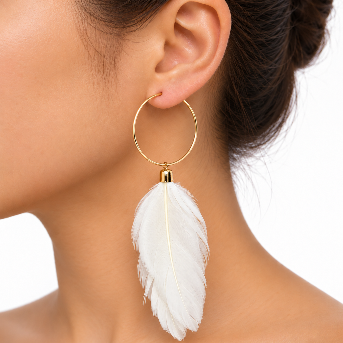 Aretes Pluma