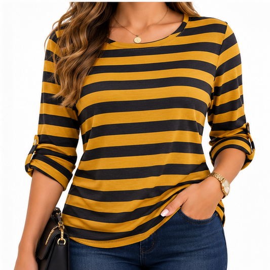 Sweater Italiano Mostaza y negro