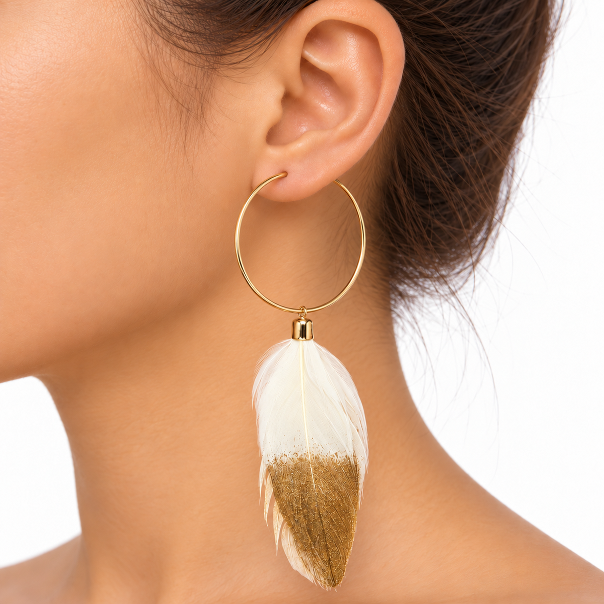Aretes Pluma
